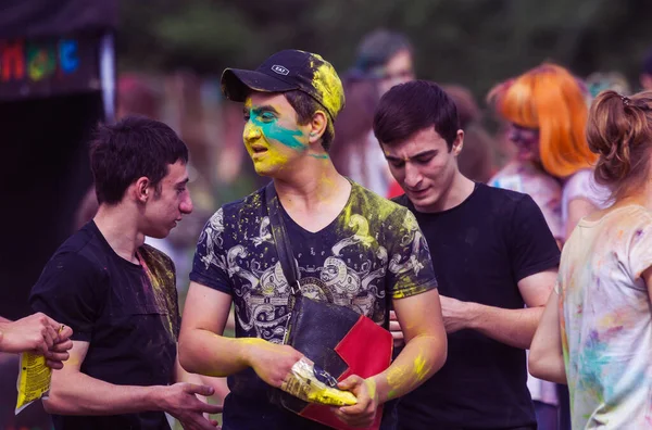 Krasnodar Russia Mei11 2018 Kleurenfestival Traditioneel Indiaas Festival Van Holi — Stockfoto