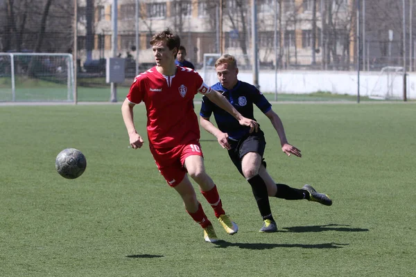 Odessa Ucraina Aprile 2021 Squadre Locali Calcio Bambini Giocano Sull — Foto Stock