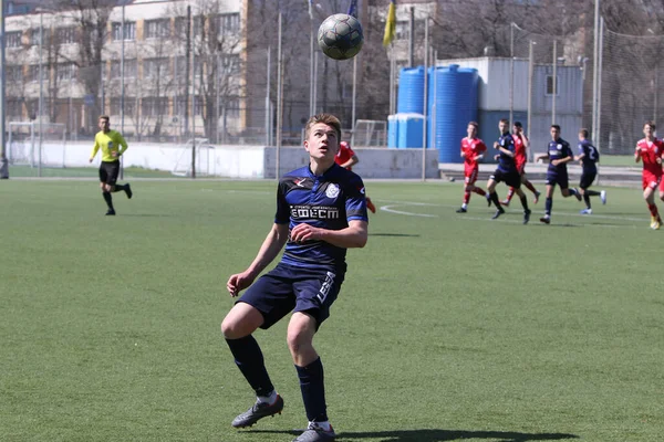 Odessa Ucrânia Abril 2021 Equipes Locais Futebol Infantil Sub Jogam — Fotografia de Stock