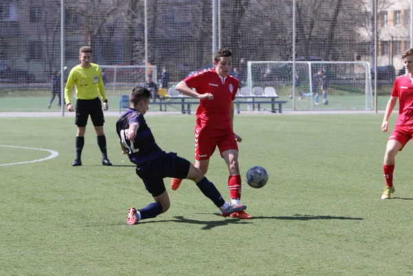 Odessa Ucrânia Abril 2021 Equipes Locais Futebol Infantil Sub Jogam — Fotografia de Stock