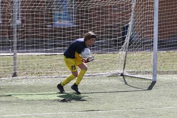 Odessa Ukraine April 2021 Lokale Kinderfußballmannschaften Spielen Auf Kunstrasen Des — Stockfoto