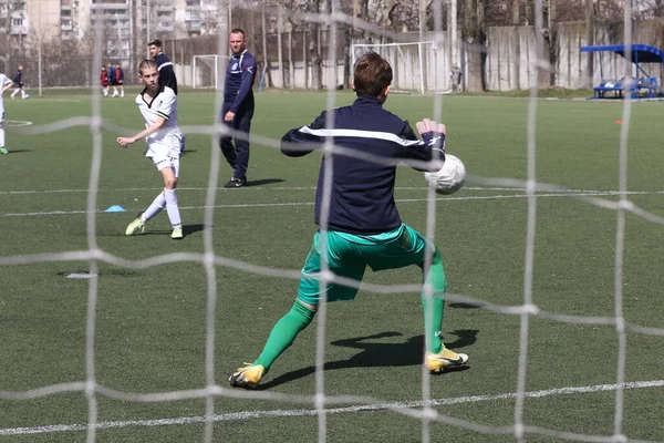 Odessa Ucrânia Abril 2021 Equipes Locais Futebol Infantil Sub Jogam — Fotografia de Stock