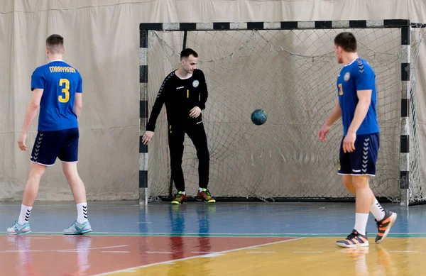 Odessa Ukraine Avril 2021 Handball Fédération Handball Masculin Ukraine Match — Photo