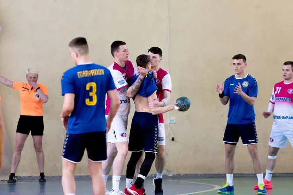 Odessa Ukraine April 2021 Handball Federation Men Handball Ukraine Match — Stock Photo, Image