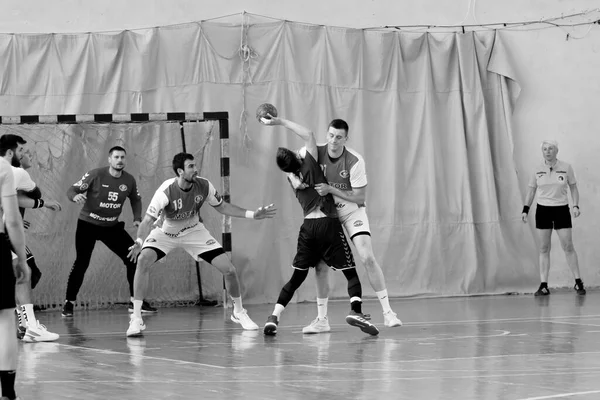 Odessa Ucrânia Abril 2021 Handebol Federação Handebol Masculino Ucrânia Jogo — Fotografia de Stock