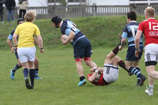 Odessa Ukraine Nisan 2021 Rugby Kupası Odessa Polytechnic Derby Mavi — Stok fotoğraf