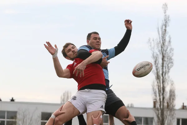 Odessa Ukraine Abril 2021 Rugby Cup Odessa Polytechnic Derby Azul — Fotografia de Stock