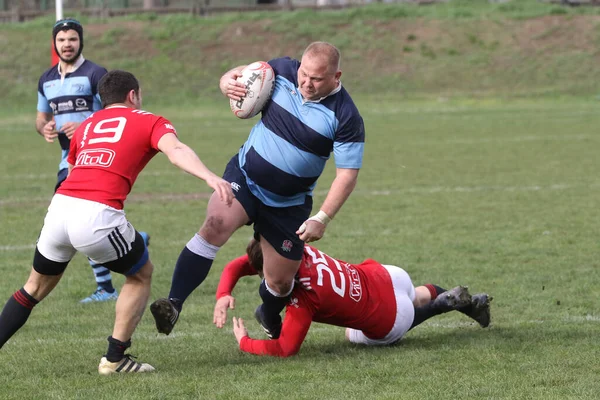 Odessa Ukraine April 2021 Rugby Cup Odessa Polytechnic Derby Blå — Stockfoto