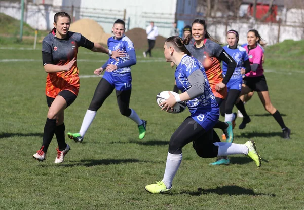 Odessa Ukraine Kwietnia 2021 Puchar Ukrainy Wśród Kobiecych Drużyn Rugby — Zdjęcie stockowe