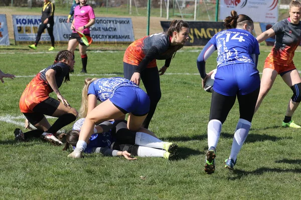 Odessa Ukraine April 2021 Beker Van Oekraïne Onder Vrouwen Rugby — Stockfoto