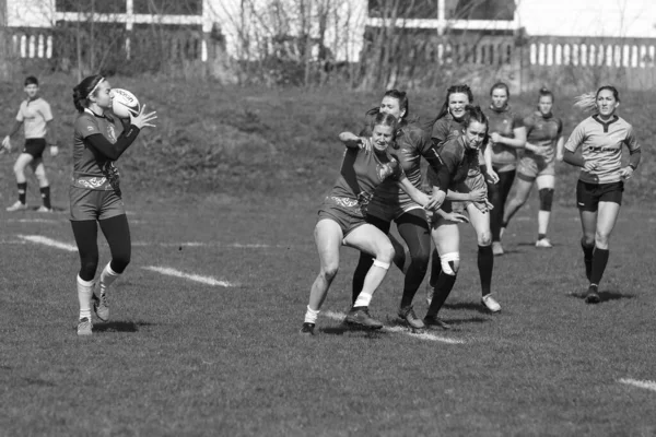 Odessa Ucraina Aprile 2021 Coppa Ucraina Tra Squadre Rugby Femminile — Foto Stock