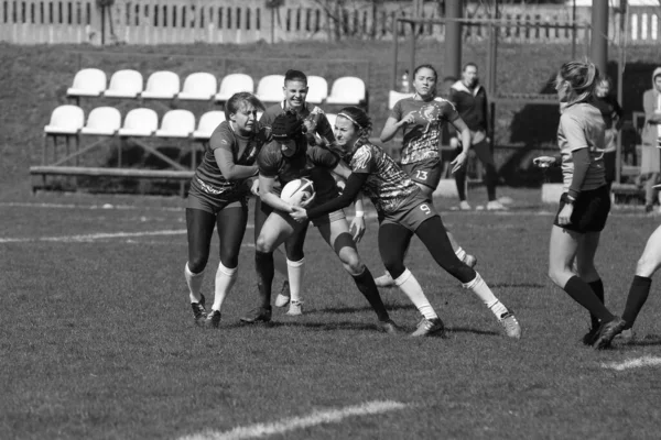 Odessa Ucrania Abril 2021 Copa Ucrania Entre Equipos Femeninos Rugby —  Fotos de Stock