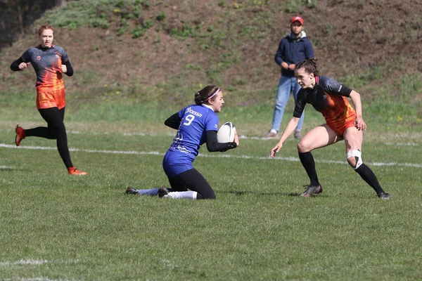 Odessa Ukraine April 2021 Beker Van Oekraïne Onder Vrouwen Rugby — Stockfoto