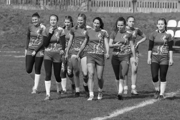 Odessa Ukraine April 2021 Cup Ukraine Women Rugby Teams Odessa — Stock Photo, Image