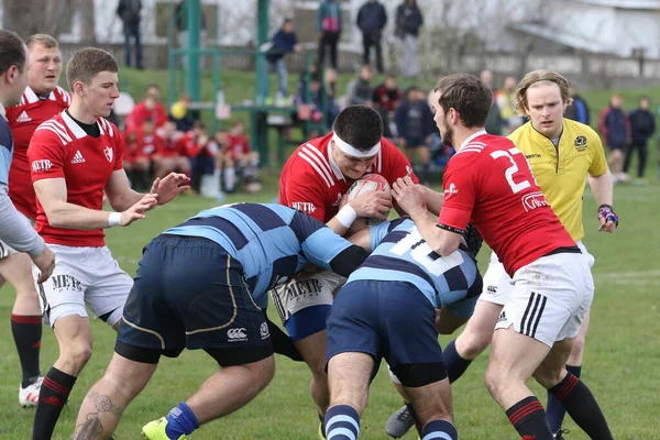 Odessa Ukraine Nisan 2021 Rugby Kupası Odessa Polytechnic Derby Mavi — Stok fotoğraf