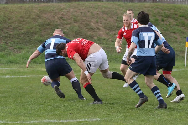 Odessa Ukraine April 2021 Rugby Cup Odessa Polytechnic Derby Blå — Stockfoto