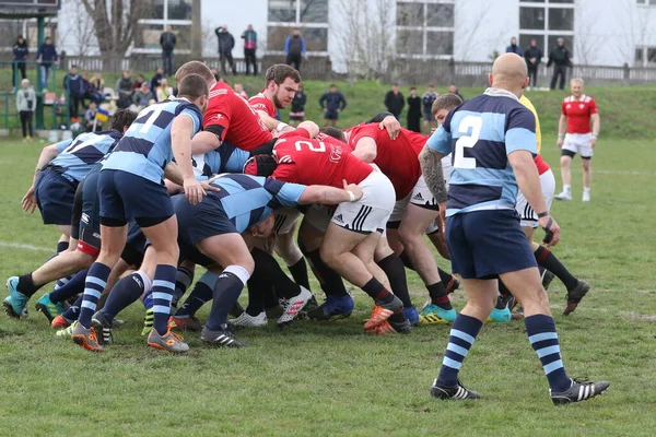 Odessa Ukraine Nisan 2021 Rugby Kupası Odessa Polytechnic Derby Mavi — Stok fotoğraf