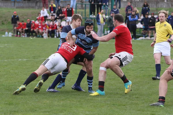 Odessa Ukraine 2021 Április Rögbi Kupa Odessa Polytechnic Derby Kék — Stock Fotó