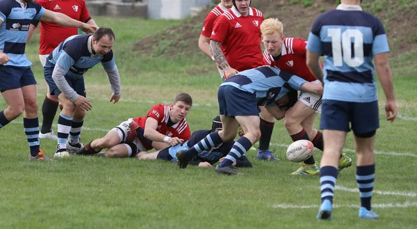 Odessa Ucrania Abril 2021 Rugby Cup Derby Politécnico Odessa Azul —  Fotos de Stock