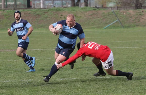 Odessa Ukraine Nisan 2021 Rugby Kupası Odessa Polytechnic Derby Mavi — Stok fotoğraf