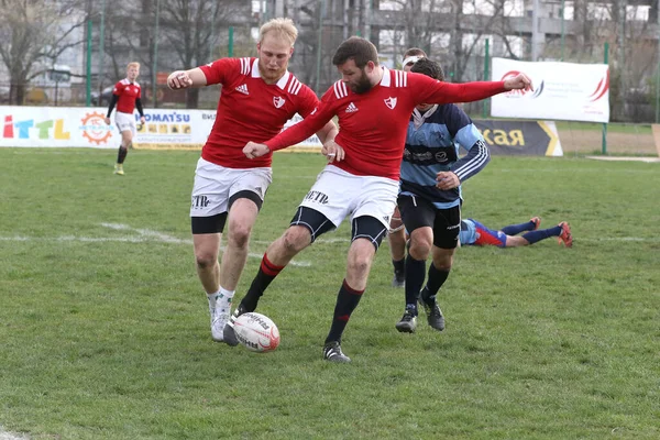 Odessa Ukraine April 2021 Rugby Cup Odessa Polytechnic Derby Blue — Stock Photo, Image