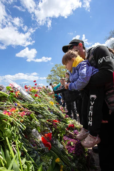 Odessa Ukraine Maj 2021 Memorial Unknown Sailor Eternal Flame Defenders — Stockfoto