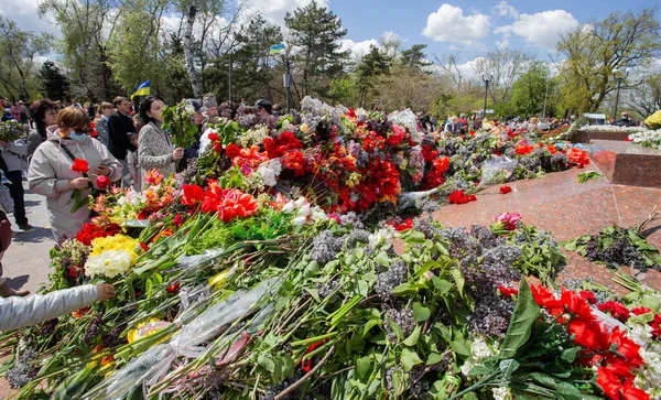 Odessa Ukraine Maj 2021 Memorial Unknown Sailor Eternal Flame Defenders — Stockfoto