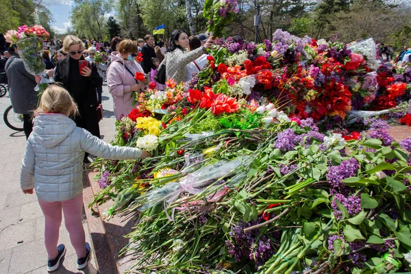 Odessa Ukraine Maj 2021 Memorial Unknown Sailor Eternal Flame Defenders — Stockfoto