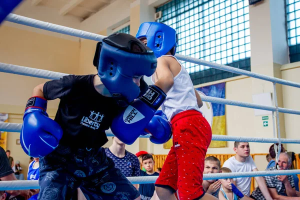 Odessa Ukraina Maj 2021 Boxningsturneringar Bland Barn Barnboxning Barnidrott Barn — Stockfoto