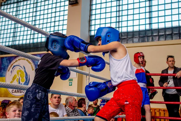 Odessa Ukraina Maj 2021 Boxningsturneringar Bland Barn Barnboxning Barnidrott Barn — Stockfoto