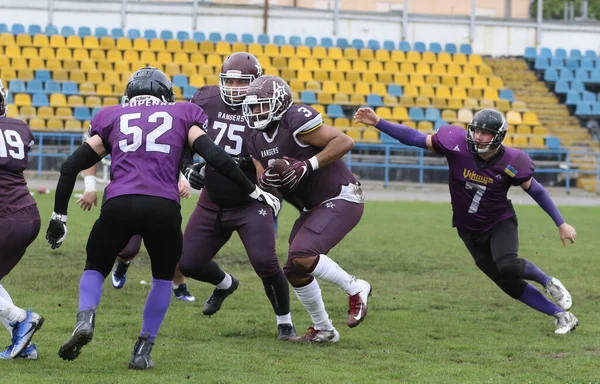 Odessa Ukraine May 2021 American Football Grass Tough Duel Battle — Stock Photo, Image