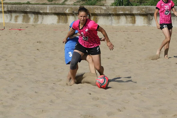 Odessa Ukraine 2021 Július Ukrán Beach Soccer Women Cup Lány — Stock Fotó