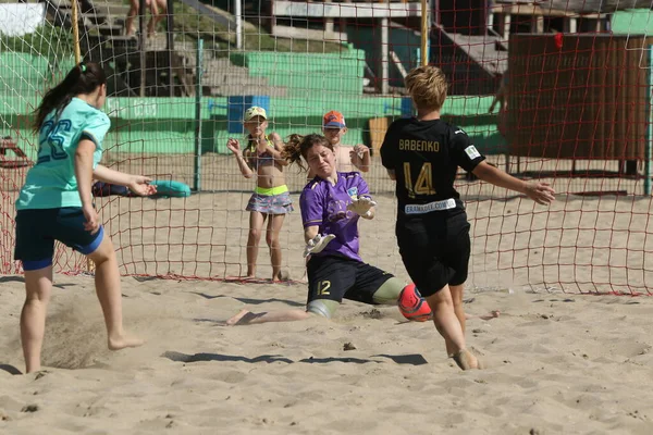 Odessa Ukraine Lipca 2021 Ukrainian Beach Soccer Women Cup Piłkarze — Zdjęcie stockowe