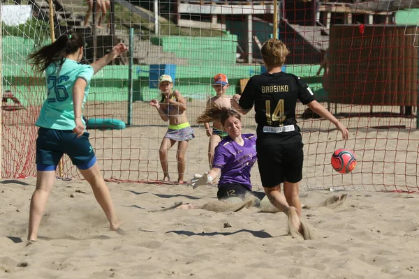 Odessa Ukraine Lipca 2021 Ukrainian Beach Soccer Women Cup Piłkarze — Zdjęcie stockowe