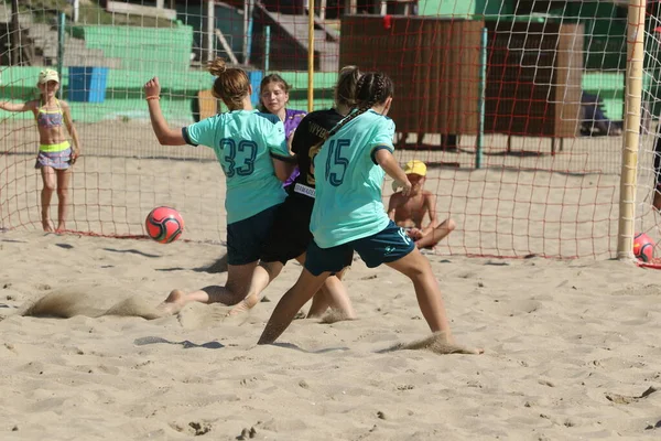 Odessa Ukraine Juli 2021 Ukrainska Beach Soccer Women Cup Flickans — Stockfoto