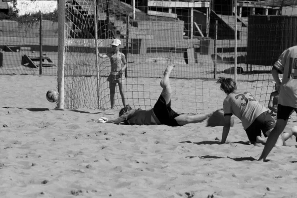 Odessa Ukraine July 2021 Ukrainian Beach Soccer Women Cup Girl — Stock Photo, Image