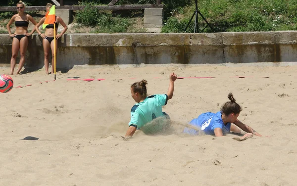 Odessa Ukraine Juli 2021 Ukrainska Beach Soccer Women Cup Flickans — Stockfoto