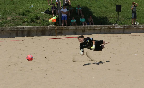 Odessa Ukraine Lipca 2021 Ukrainian Beach Soccer Women Cup Piłkarze — Zdjęcie stockowe