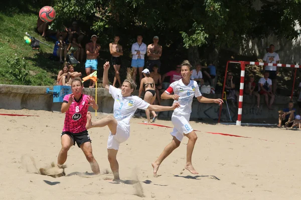 Odessa Ukraine Juli 2021 Ukrainischer Beachsoccer Women Cup Die Fußballerinnen — Stockfoto