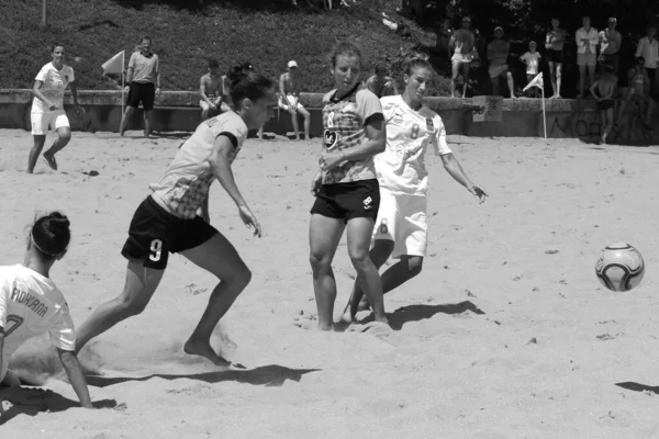 Odessa Ukraine Lipca 2021 Ukrainian Beach Soccer Women Cup Piłkarze — Zdjęcie stockowe