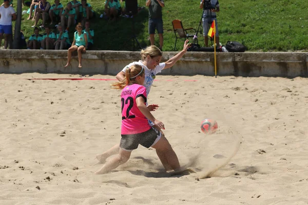 Odessa Ukraine Lipca 2021 Ukrainian Beach Soccer Women Cup Piłkarze — Zdjęcie stockowe