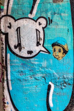 красиві Вуличне мистецтво графіті. Анотація творчі малювання моди