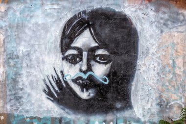 красиві Вуличне мистецтво графіті. Анотація творчі малювання моди