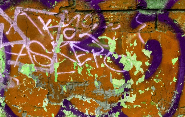 Gyönyörű street art graffiti. absztrakt kreatív rajz divat — Stock Fotó