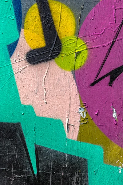 Hermoso graffiti de arte urbano. Moda abstracta dibujo creativo — Foto de Stock