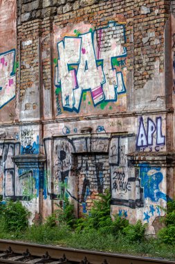 красиві Вуличне мистецтво графіті. Анотація творчі малювання моди