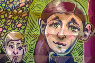 красиві Вуличне мистецтво графіті. Анотація творчі малювання моди