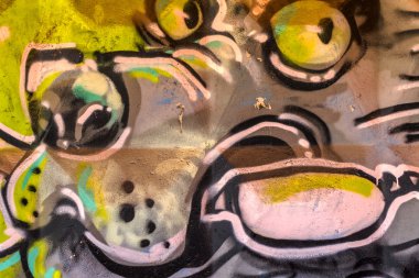 красиві Вуличне мистецтво графіті. Анотація творчі малювання моди