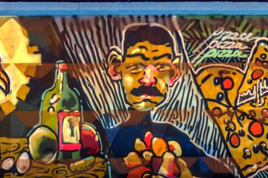 красиві Вуличне мистецтво графіті. Анотація творчі малювання моди