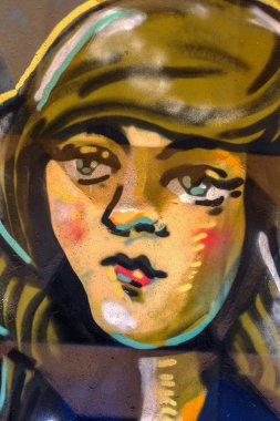 красиві Вуличне мистецтво графіті. Анотація творчі малювання моди